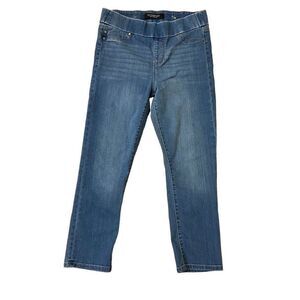 Liverpool The Capri Elastic Waist Pull On Jeans Light Wash Size 6